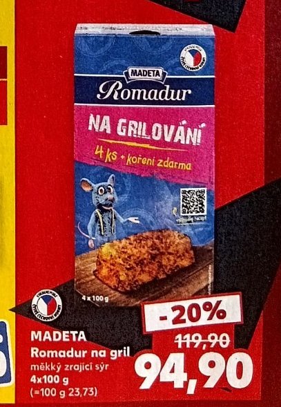 MADETA Romadur na gril 4x100 g