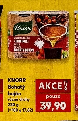 KNORR Bohatý bujón různé druhy 224 g