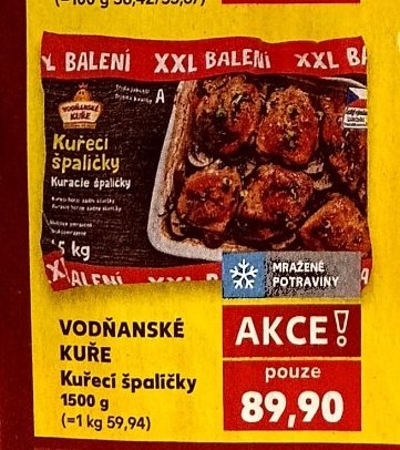 VODŇANSKÉ KUŘE Kuřecí špalíčky 1500 g