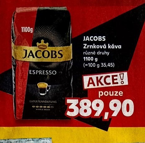 Jacobs Espresso zrnková káva