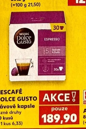 Nescafé Dolce Gusto kávové kapsle
