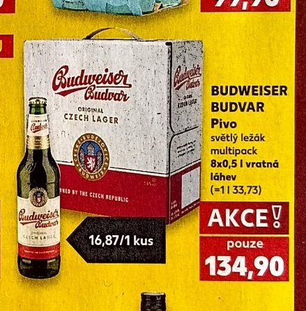 Budweiser Budvar pivo