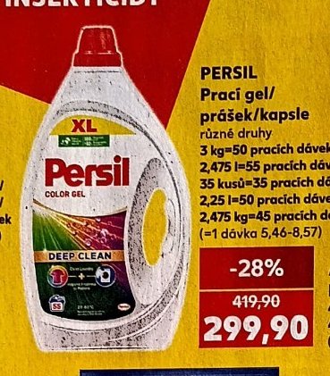 Persil Prací gel/prášek/kapsle