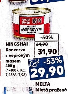Ning Shai Konzerva s vepřovým masem