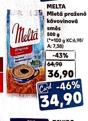 Melta Mletá pražená kávovinová směs