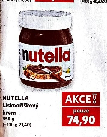 Nutella Lískooříškový krém