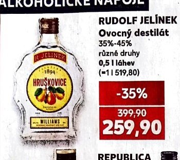 Rudolf Jelínek Ovocný destilát
