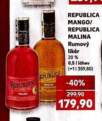 Republica Mango/Malina Rumový likér