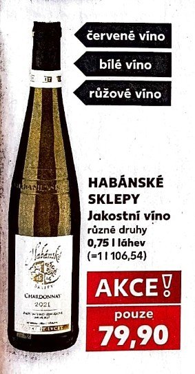 HABÁNSKÉ SKLEPY Jakostní víno