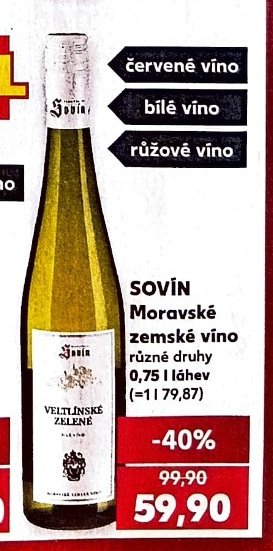 SOVÍN Moravské zemské víno