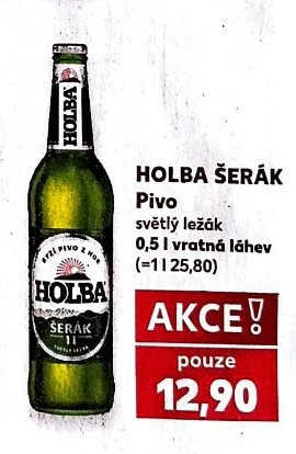 Holba Šerák Pivo