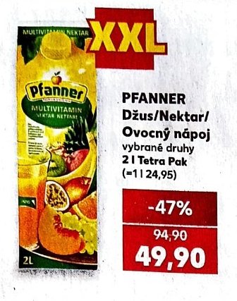 Pfanner Džus/Nektar/Ovocný nápoj