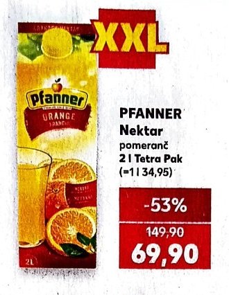 Pfanner Nektar pomeranč