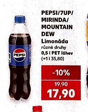 Pepsi/7Up/Mirinda/Mountain Dew Limonáda