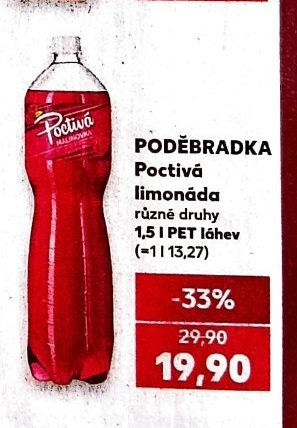 Poděbradka Poctivá limonáda