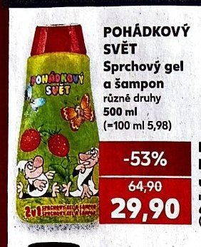 POHÁDKOVÝ SVĚT Sprchový gel a šampon