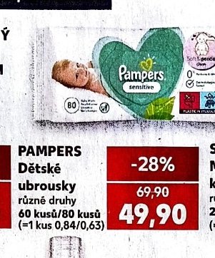 PAMPERS Dětské ubrousky