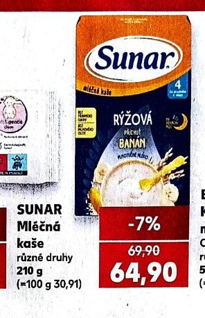 SUNAR Mléčná kaše