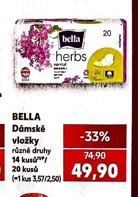 BELLA Dámské vložky