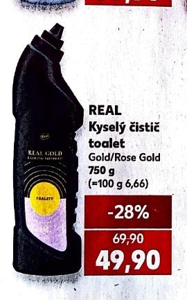 REAL Kyselý čistič toalet