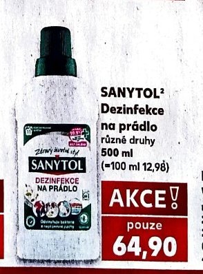SANYTOL Dezinfekce na prádlo