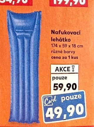 Nafukovací lehátko (modré)