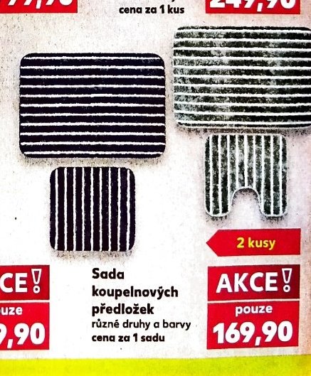 Sada koupelnových předložek