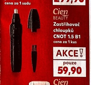 Cien BEAUTY Zastřihovač chloupků CNOT 1.5 B1