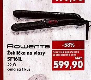 ROWENTA Žehlička na vlasy SF161L