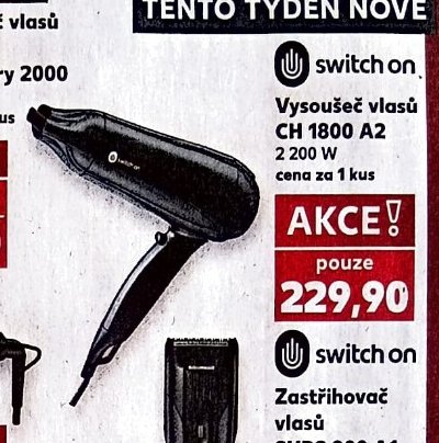 switch on Vysoušeč vlasů CH 1800 A2