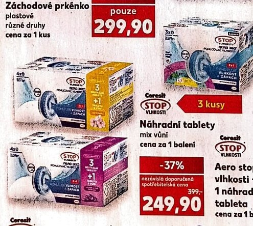 Ceresit STOP VLHKOSTI Náhradní tablety mix vůní