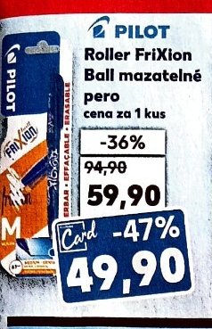 Pilot Roller FriXion Ball mazatelné pero