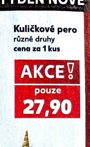 Kuličkové pero různé druhy