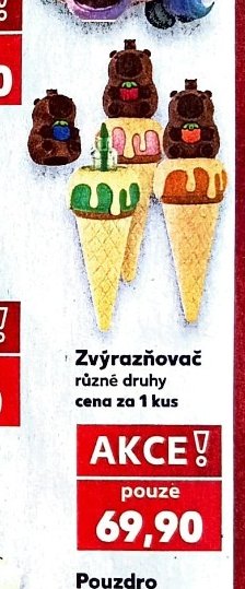 Zvýrazňovač různé druhy