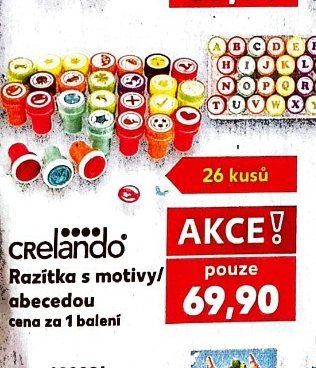 Crelando Razítka s motivy / abecedou