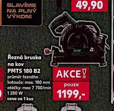 Řezná bruska na kov PMTS 180 B2