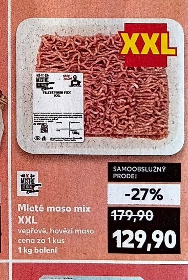 Mleté maso mix XXL