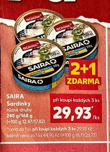 SAIRA Sardinky