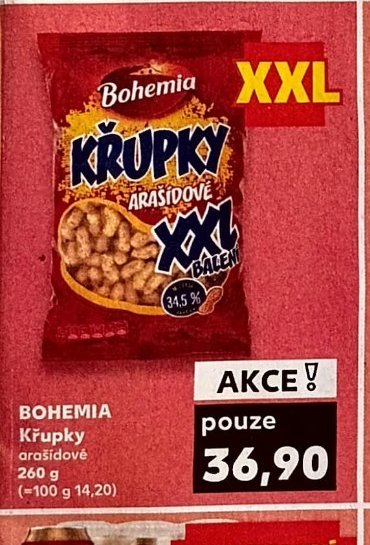 BOHEMIA Křupky arašídové