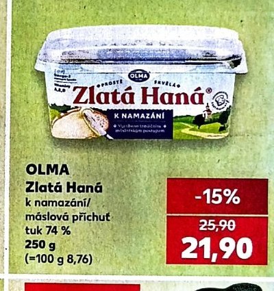 OLMA Zlatá Haná 250 g