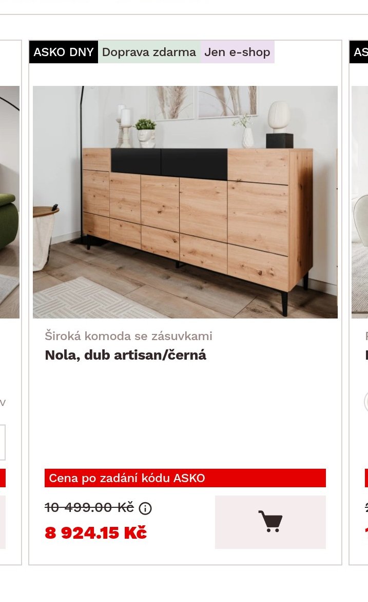 Nola, dub artisan/černá