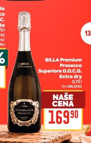 BILLA Premium Prosecco Superiore D.O.C.G. Extra dry