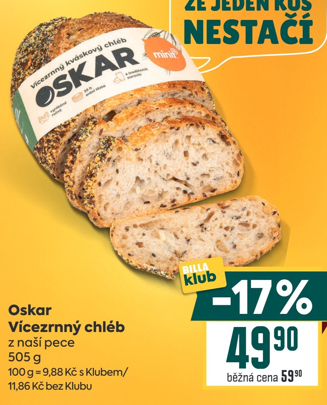 Oskar Vícezrnný chléb z naší pece