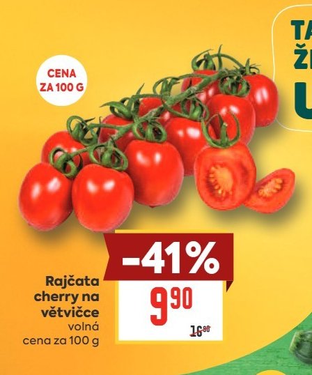 Rajčata cherry na větvičce