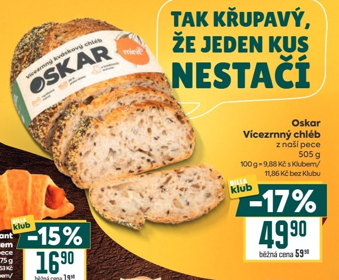 Oskar Vícezrnný chléb