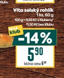 Vita selský rohlík