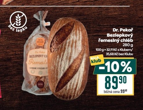 Dr. Pekař Bezlepkový řemeslný chléb