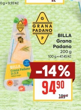 BILLA Grana Padano
