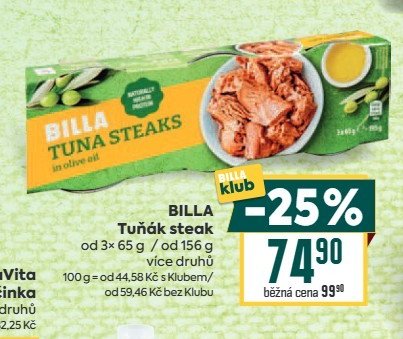 BILLA Tuňák steak