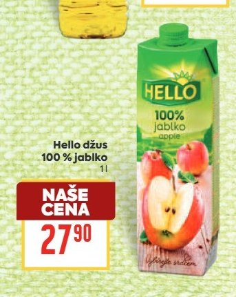 Hello džus 100 % jablko